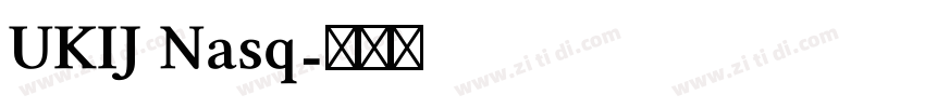 UKIJ Nasq字体转换